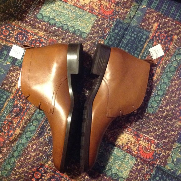 Cole Haan Men's Hawthorne British Tan WR Leather Chukka Boots 11.5M - New in Box - Picture 1 of 10